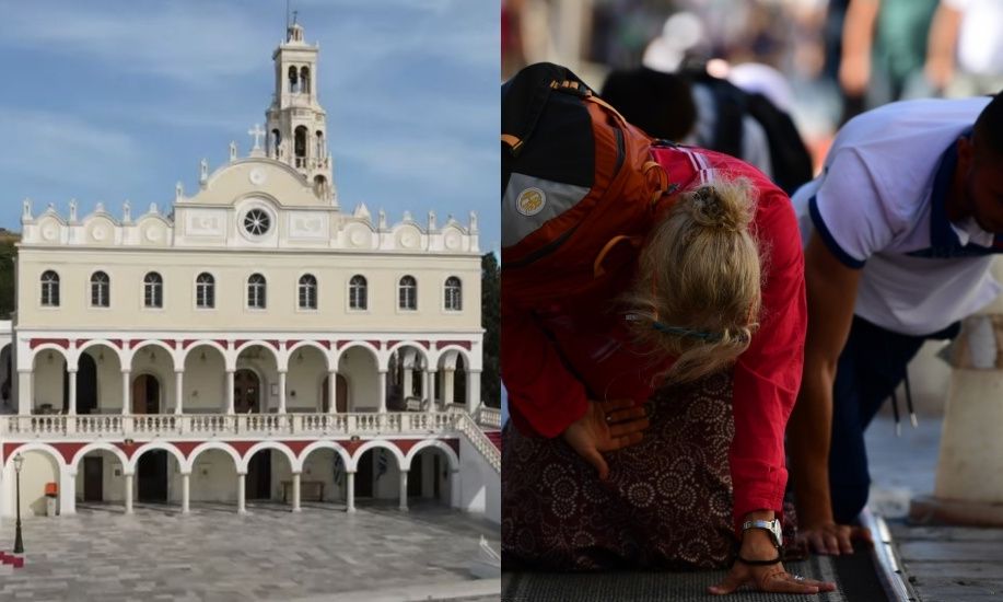 Παναγιά της Τηνού: Πλήθος πιστών στο νησί ενόψει Δεκαπενταύγουστου