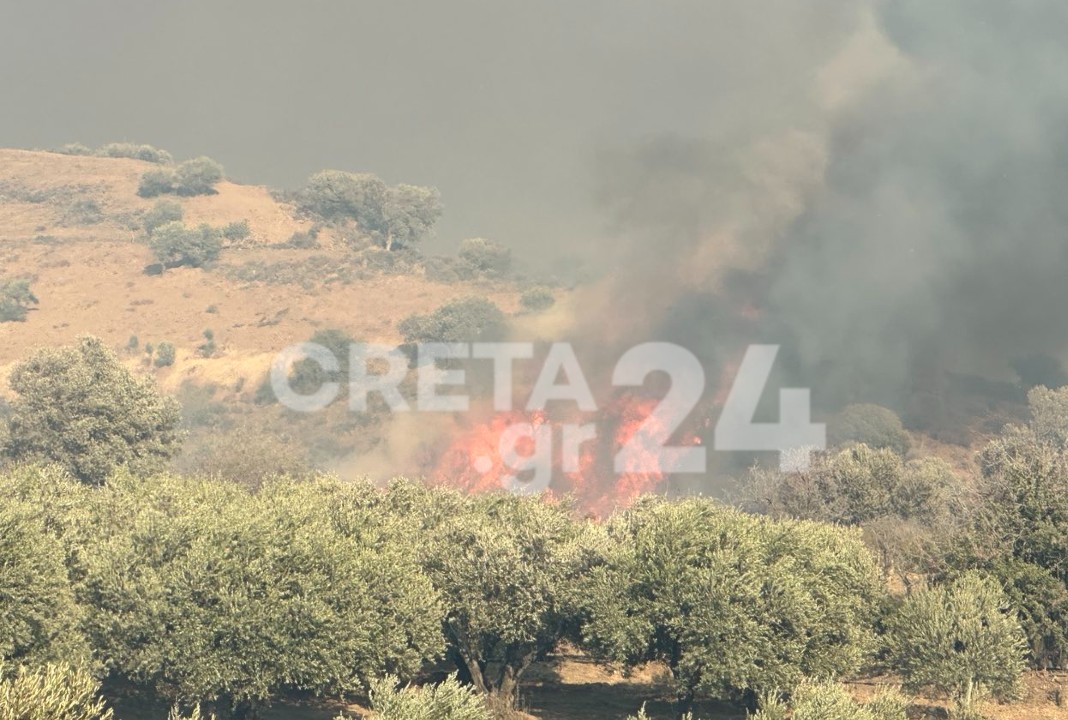 Πυρκαγιά στο Ρέθυμνο: Τιτάνια η μάχη με τις φλόγες – Απανωτά μηνύματα του 112 για εκκενώσεις