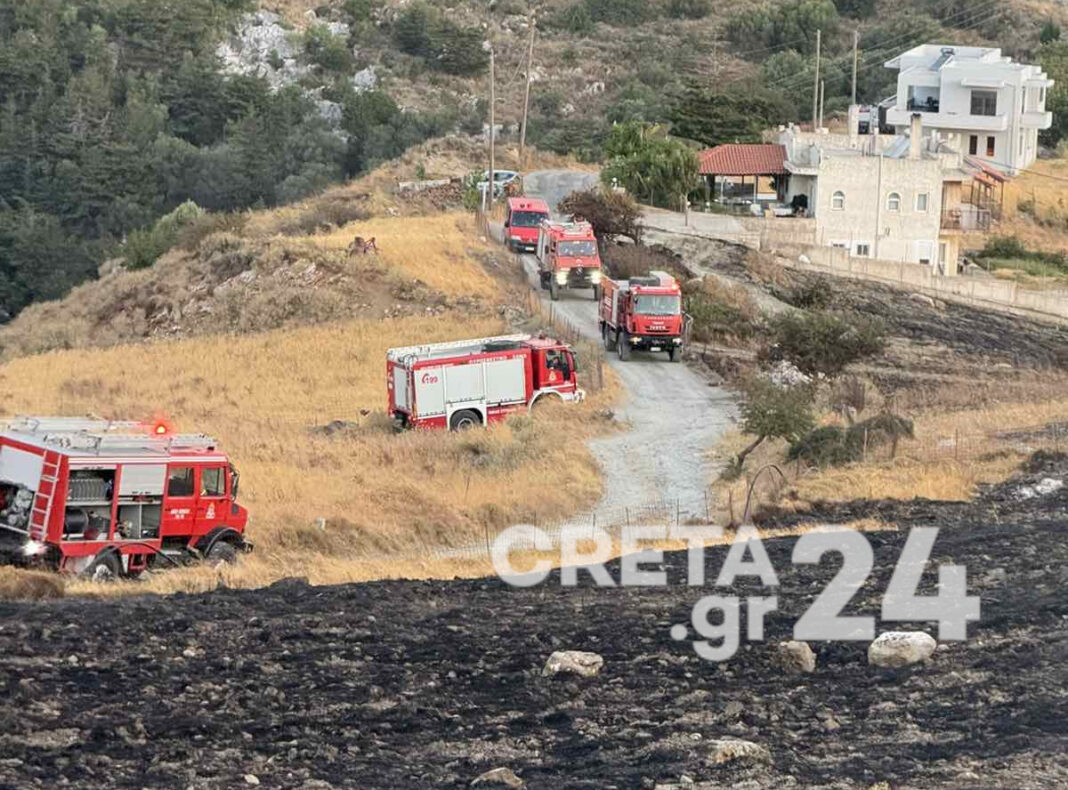 Υπό πλήρη έλεγχο η φωτιά στο νότιο Ρέθυμνο – «Βλέπουν» εμπρησμό οι Αρχές