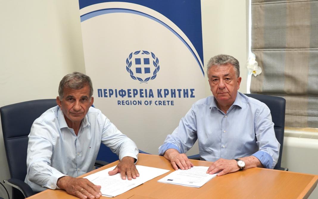 Συνάντηση Δημάρχου Αμαρίου με τον Περιφερειάρχη Κρήτης