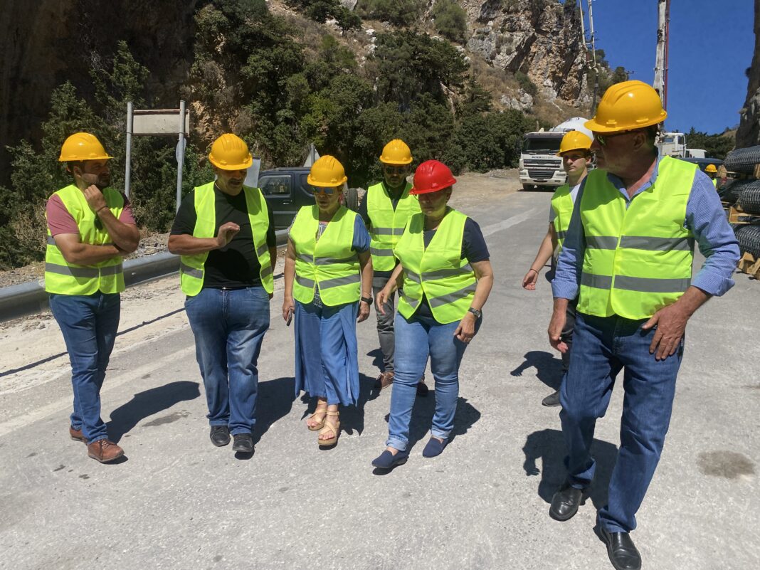 Aυτοψία Λιονή στα έργα στο το Φαράγγι Κοτσιφού