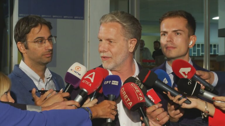 Γερουλάνος προσερχόμενος για το debate: Θα συγκριθούμε ο ένας με τον άλλον για να δει ο κόσμος τι πρεσβεύει ο καθένας