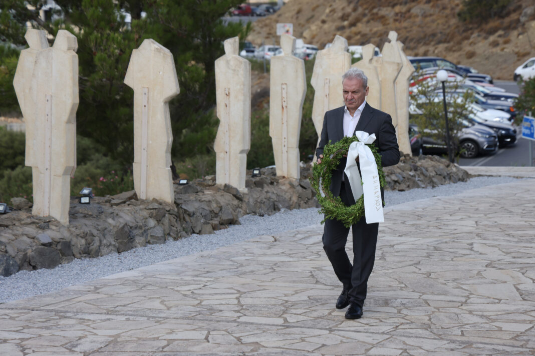 Στις εκδηλώσεις τιμής και μνήμης για το Ολοκαύτωμα της Βιάννου ο Δήμαρχος Ηρακλείου