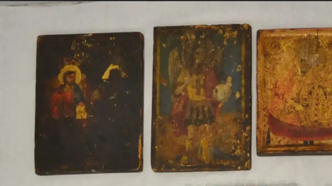 Παμπάλαιες βυζαντινές εικόνες και όπλα στα χέρια αρχαιοκαπήλων