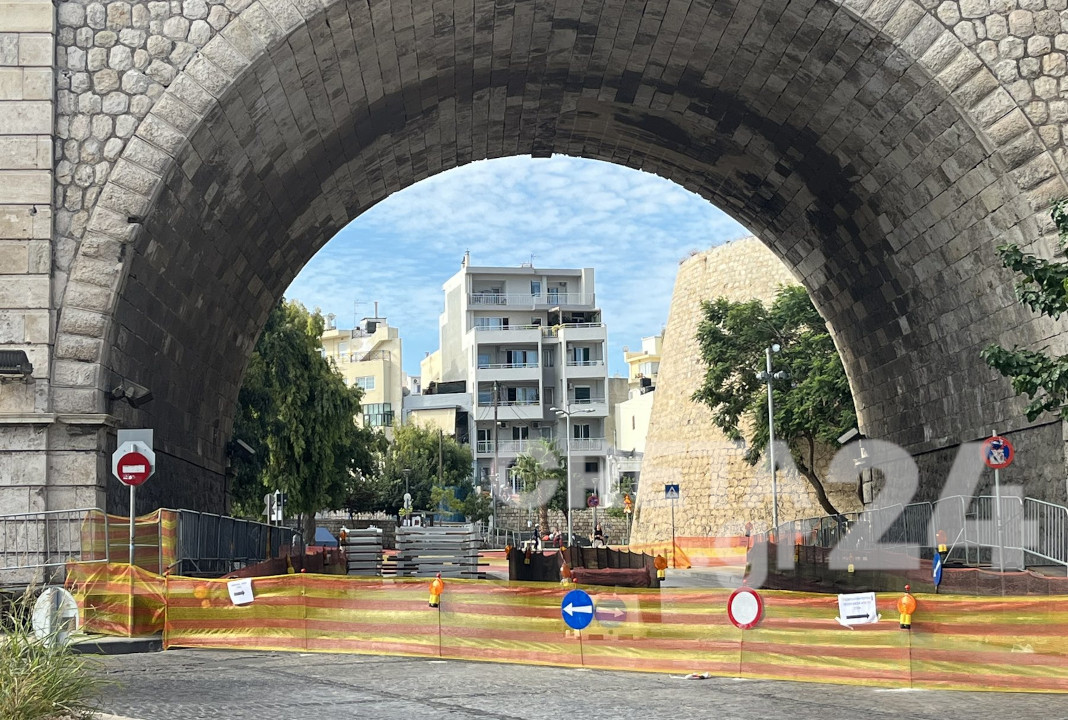 Κλειστή η Χανιόπορτα – Ξεκίνησαν οι εργασίες αποκατάστασης