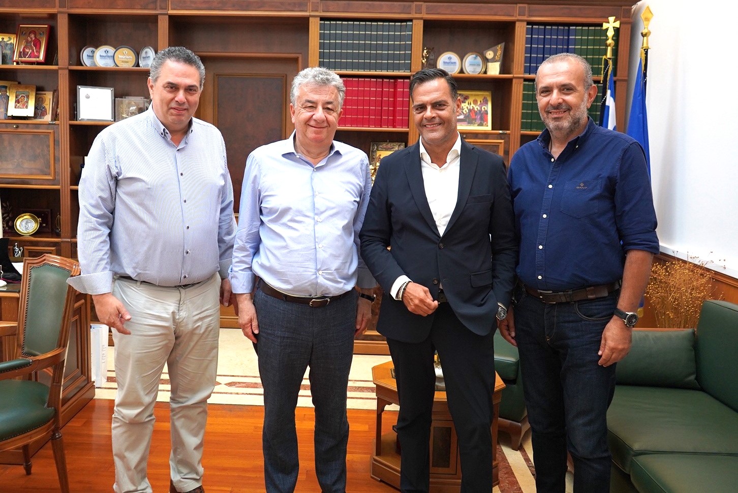 Επίσκεψη του Προέδρου της Ελληνικής Οδοντιατρικής Ομοσπονδίας στην Περιφέρεια Κρήτης