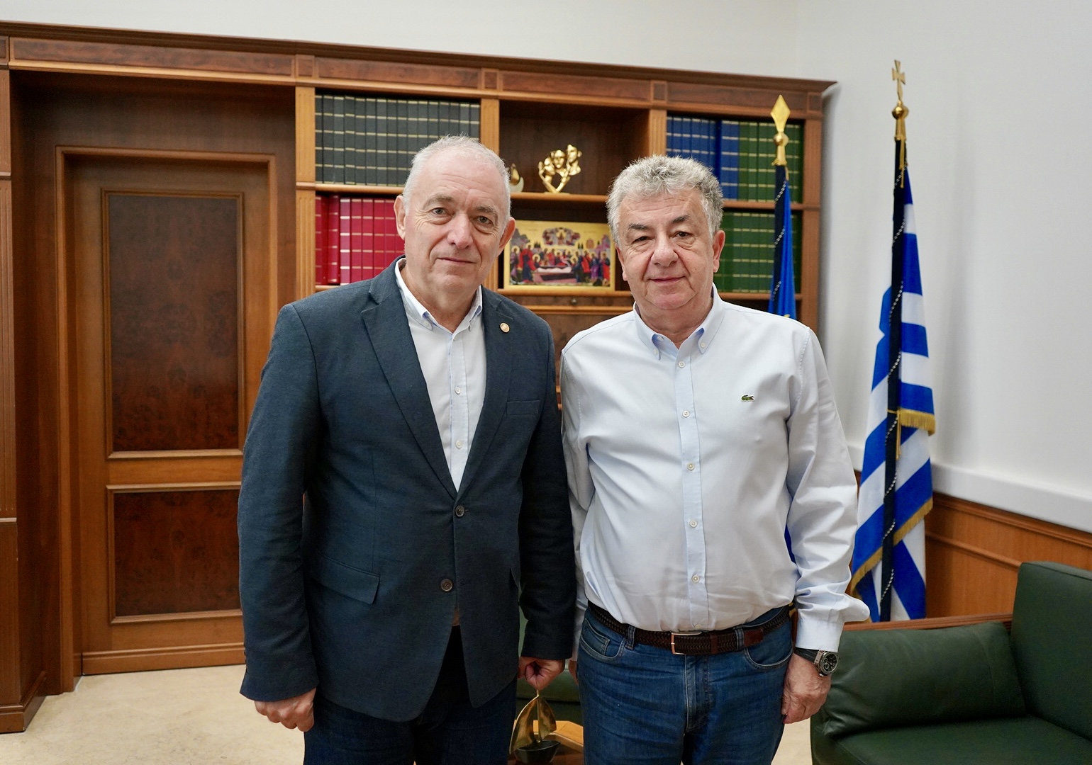 Συνάντηση Περιφερειάρχη Κρήτης Στ. Αρναουτάκη με τον Ευθύμιο Λέκκα