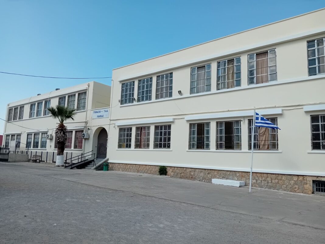 Oλοκληρώθηκαν οι εργασίες συντήρησης στο Γυμνάσιο και τους δρόμους της Πόμπιας