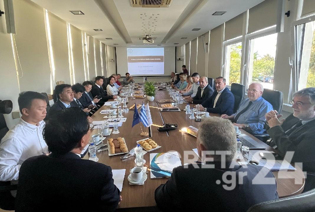 Πολιτική Προστασία και διαχείριση κινδύνων στην Κρήτη  – Συνεργασία με κινεζική αντιπροσωπεία στο ΕΛΜΕΠΑ