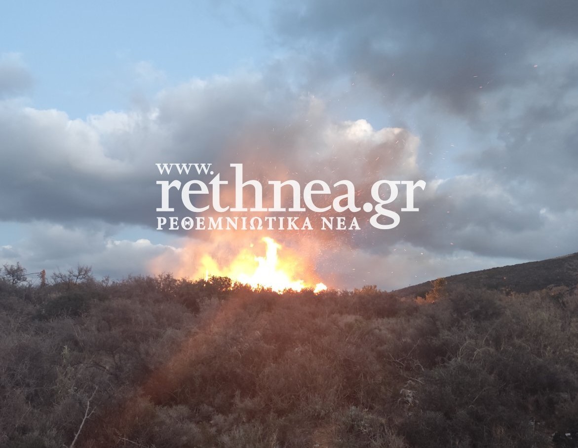 Κρήτη: Πρόλαβαν τη φωτιά οι πυροσβέστες