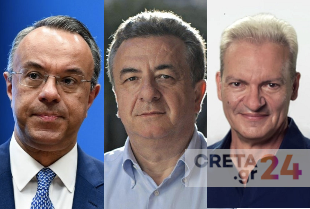 Συνάντηση Καλοκαιρινού – Αρναουτάκη – Σταϊκούρα στο αεροδρόμιο «Νίκος Καζαντζάκης»