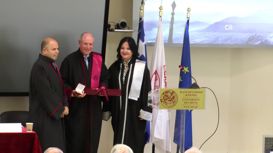 Επίτιμος διδάκτορας της Ιατρικής Σχολής του Πανεπιστημίου Κρήτης ο Michael F. Collins