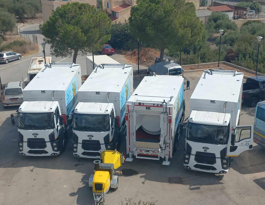 Ένα απορριμματοφόρο στέλνει στο Δήμο Μαλεβιζίου ο Δήμος Χερσονήσου