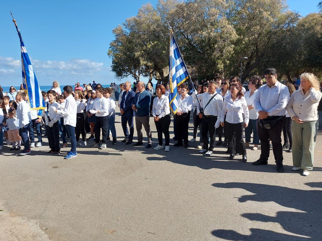 Με λαμπρότητα οι εκδηλώσεις για την Εθνική Επέτειο της 28ης Οκτωβρίου στον Δήμο Πλατανιά