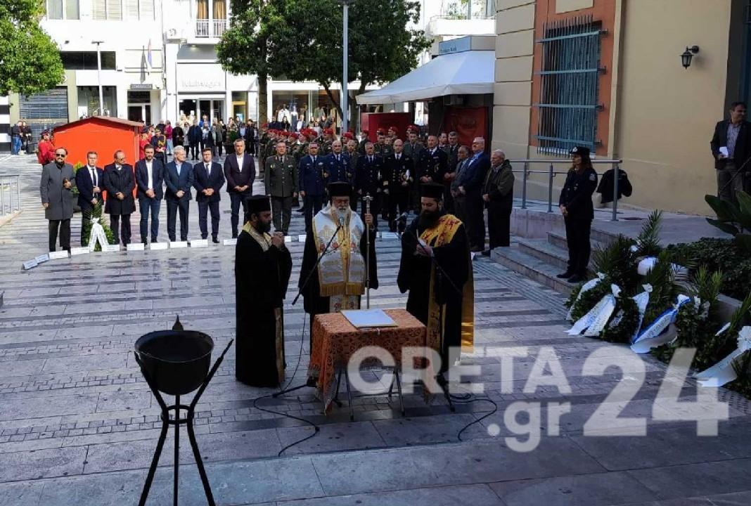 Τιμήθηκε στο Ηράκλειο η επέτειος της Εθνικής Αντίστασης