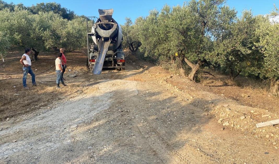 Τσιμεντοστρώσεις στη Δημοτική Ενότητα Κολυμπαρίου από τον Δήμο Πλατανιά