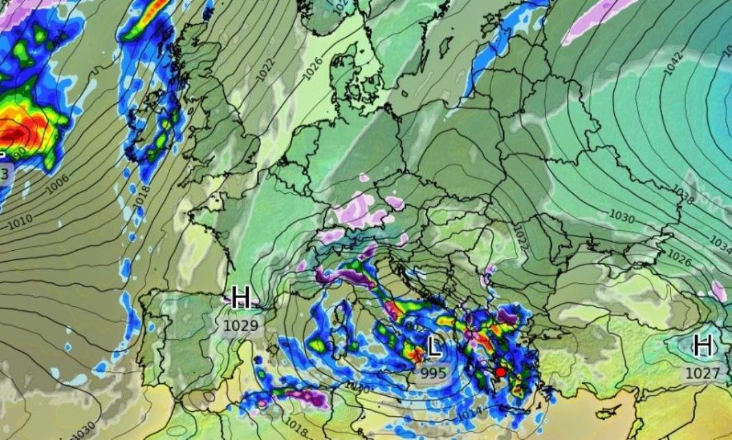 Καιρός: Κακοκαιρίες μεν, καμία ψυχρή εισβολή δε - Τι δείχνει το GFS