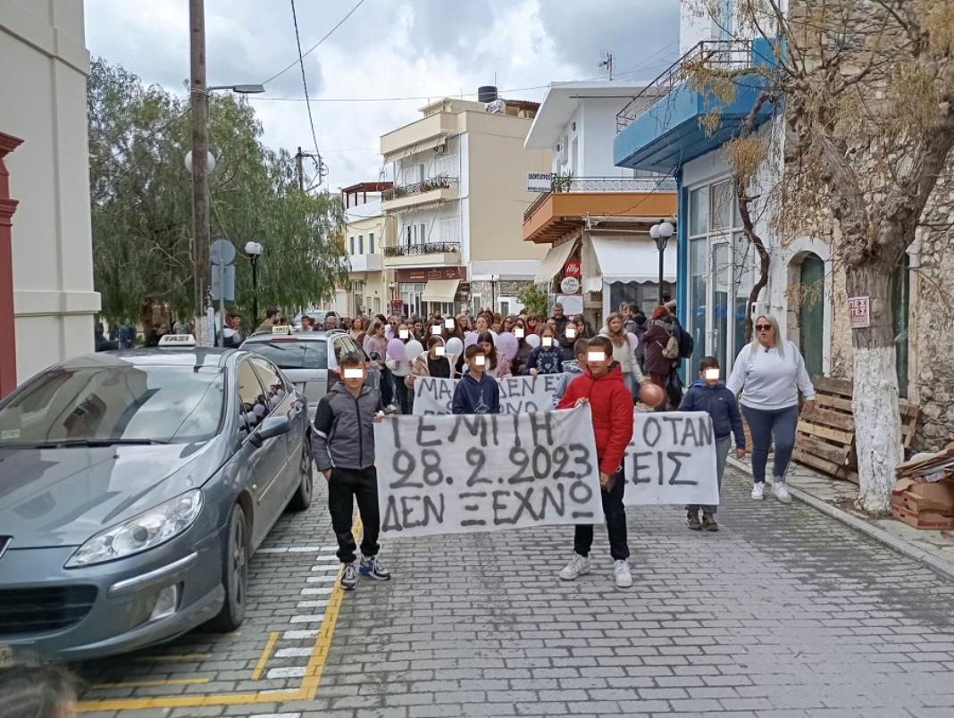 Δήμος Βιάννου: Οι Βιαννίτες έστειλαν το δικό τους μήνυμα για την τραγωδία των Τεμπών