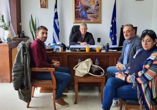 Συνάντηση αντιπροσωπείας του Κινήματος Δημοκρατίας με το Δήμαρχο Φαιστού