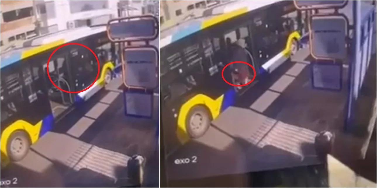 Η στιγμή που ο 51χρονος καρφώνει με το κατσαβίδι επιβάτη στο λεωφορείο, λίγο πριν εισβάλει στο Αστυνομικό Τμήμα