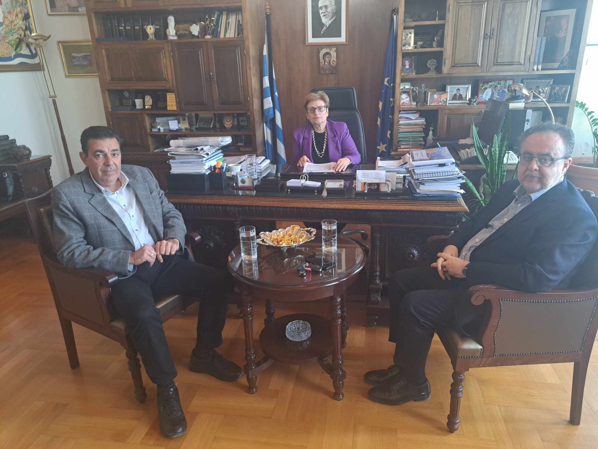 Στην αντιπεριφερειάρχη το νέο Εφορευτικό Συμβούλιο της Δημόσιας Κεντρικής Βιβλιοθήκης Ρεθύμνου