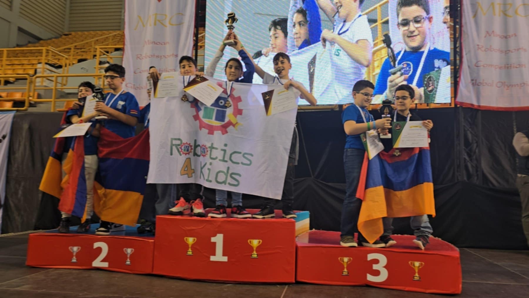 Διακρίσεις παιδιών από το Δήμο Μινώα Πεδιάδας στην 4η Ολυμπιάδα Ρομποτικής
