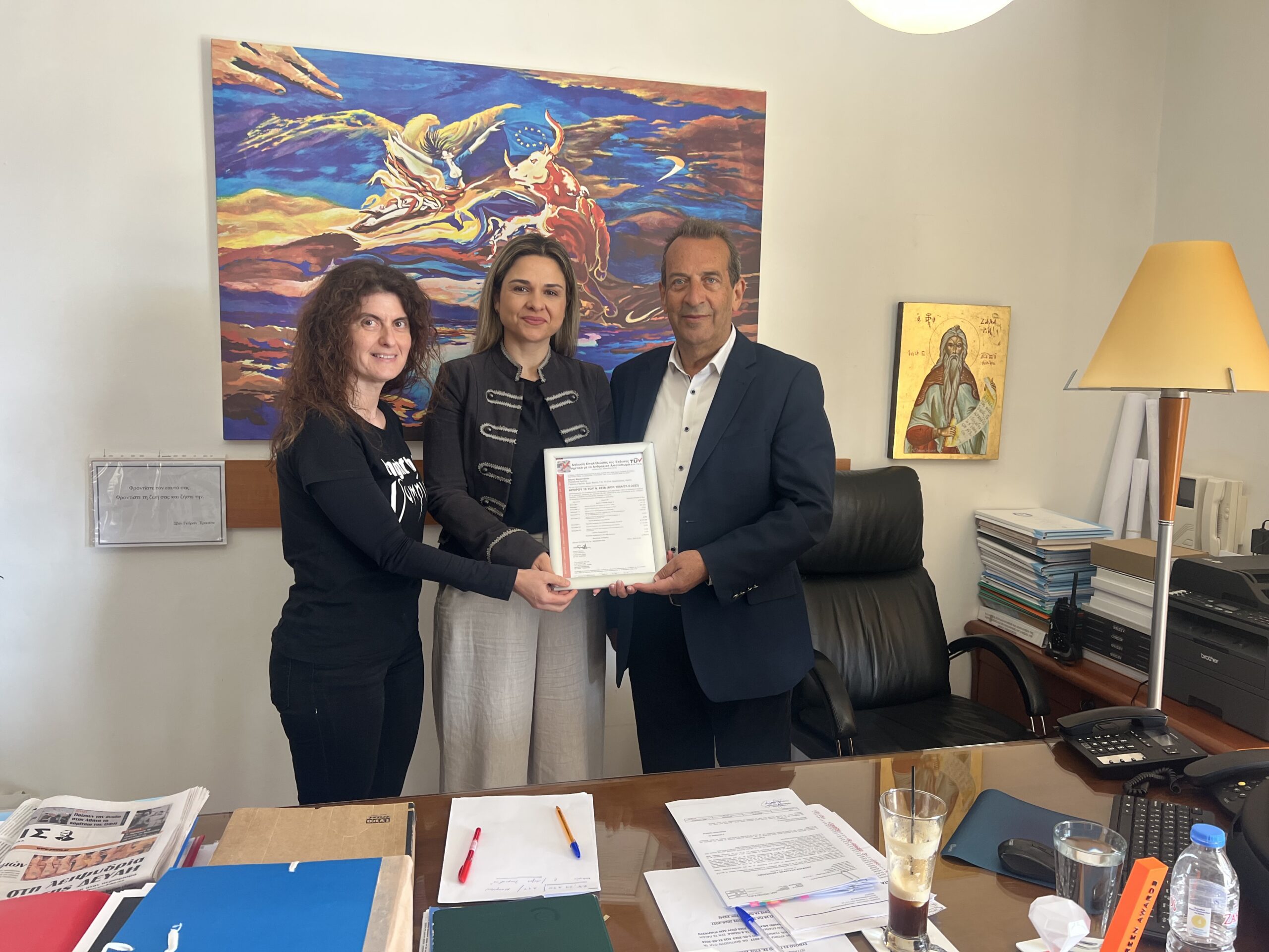 Για τη μείωση εκπομπών διοξειδίου του άνθρακα βραβεύτηκε ο Δήμος Χερσονήσου