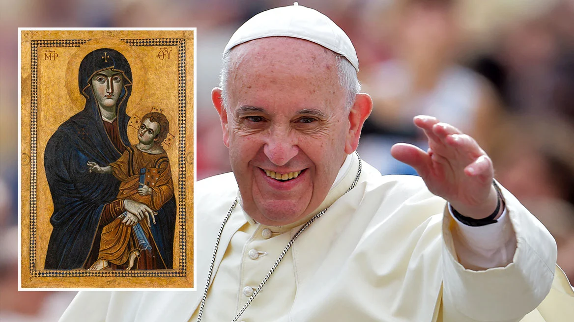 Η εικόνα της Παναγιάς από την Κρήτη που έκανε τον Πάπα Φραγκίσκο να αγαπήσει την Σάντα Μαρία Ματζόρε