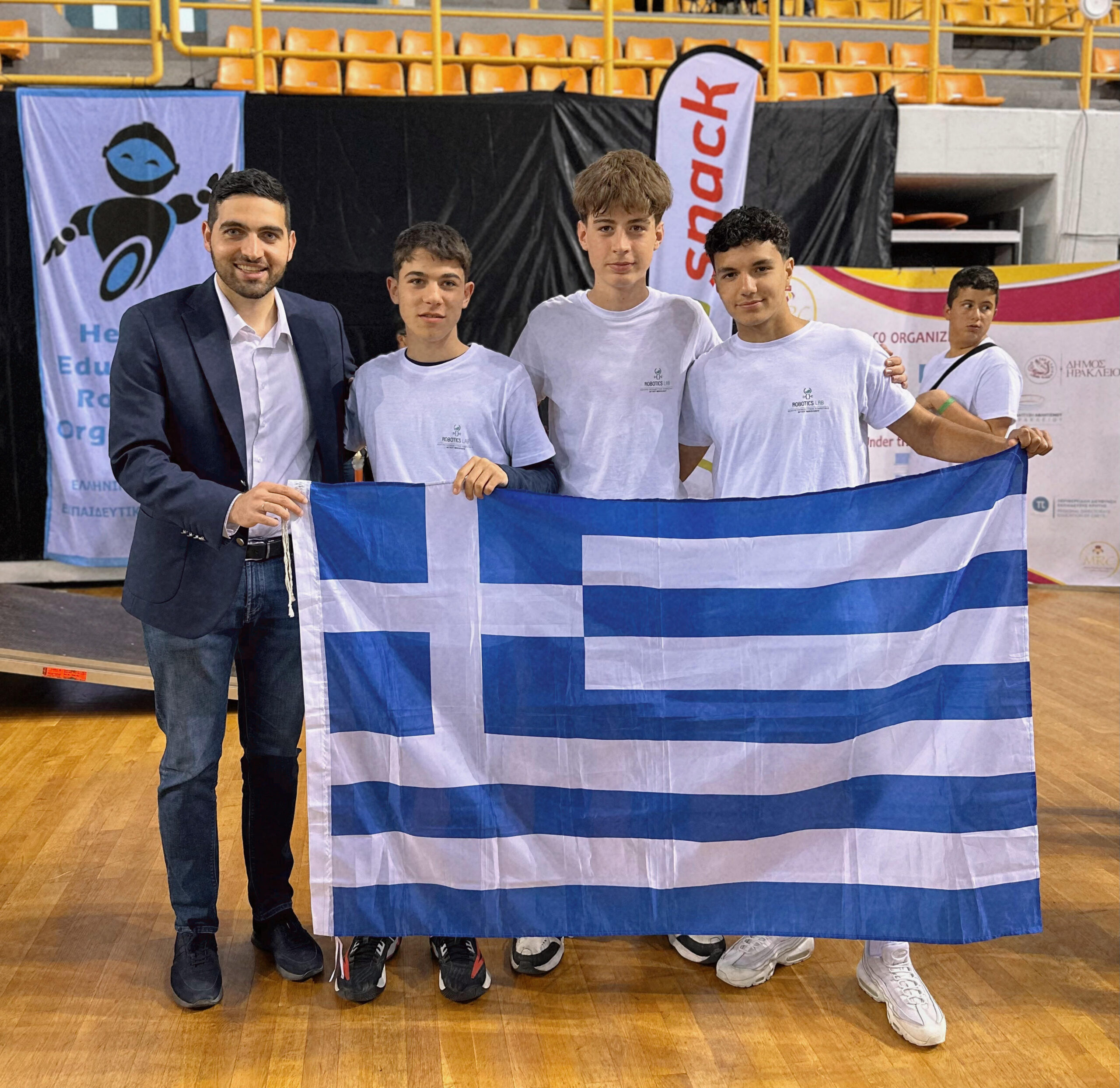 Ο Κωνσταντίνος Κεφαλογιάννης στην Ολυμπιάδα Ρομποτικής στο Ηράκλειο