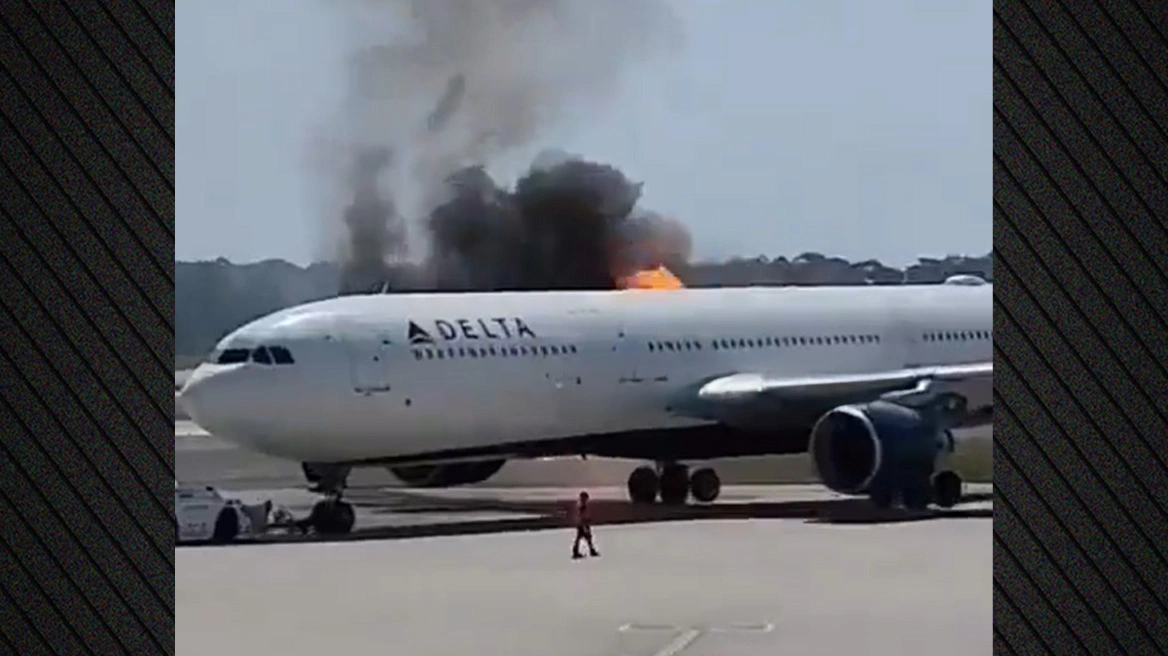 Αεροσκάφος της Delta Air Lines πήρε φωτιά στο αεροδρόμιο του Ορλάντο – Το εγκατέλειψαν οι 282 επιβάτες