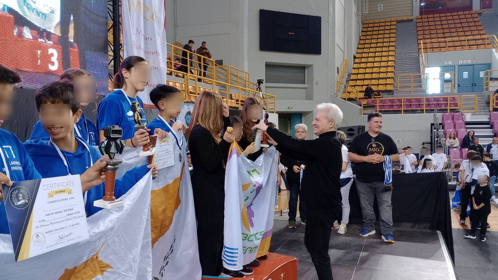 Στην 4η Ολυμπιάδα Ρομποτικής και στον 1ο Πανελλήνιο Μαθητικό Διαγωνισμό Ρομποτικής ο Δήμαρχος Ηρακλείου