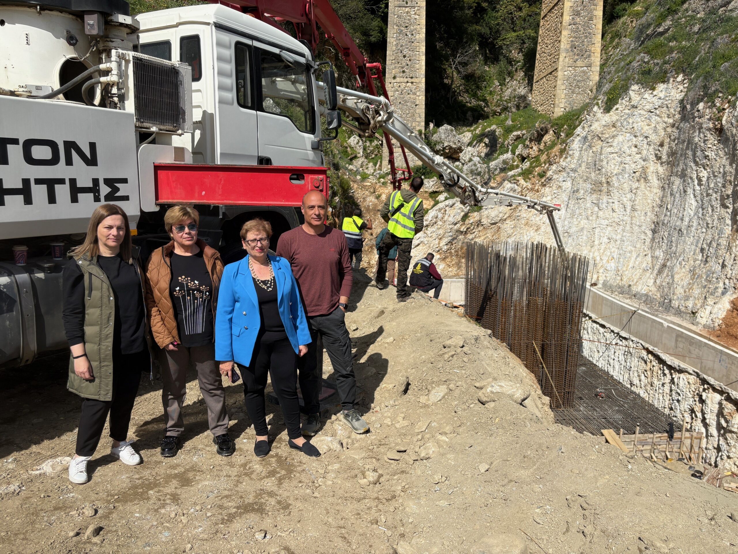 Στο έργο “Οδικός Άξονας Ρέθυμνο – Απόστολοι – Μάνδρες” η Αντιπεριφερειάρχης Ρεθύμνου