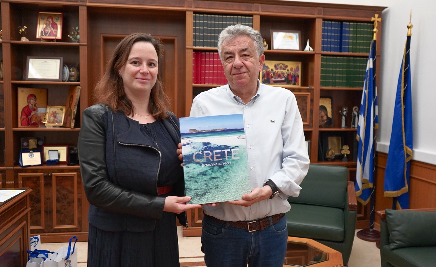 Συνάντηση Περιφερειάρχη Κρήτης με τη Γενική Πρόξενο της Γαλλίας