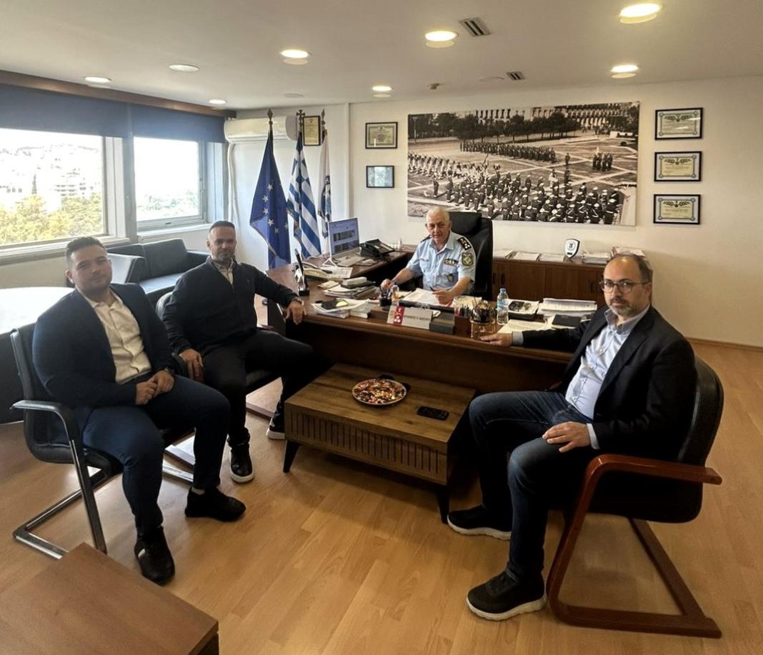 Συνάντηση Προεδρείου Ένωσης Αστυνομικών Υπαλλήλων Νομού Ηρακλείου με τον Επιτελάρχη Ελληνικής Αστυνομίας