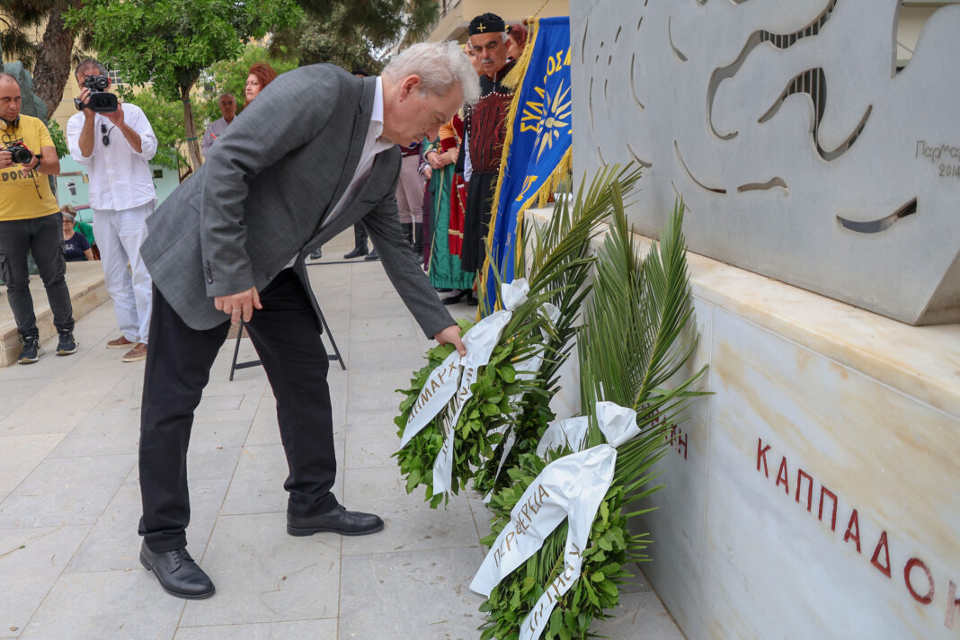Στις εκδηλώσεις τιμής και μνήμης για τη Γενοκτονία των Ποντίων ο Δήμαρχος Ηρακλείου