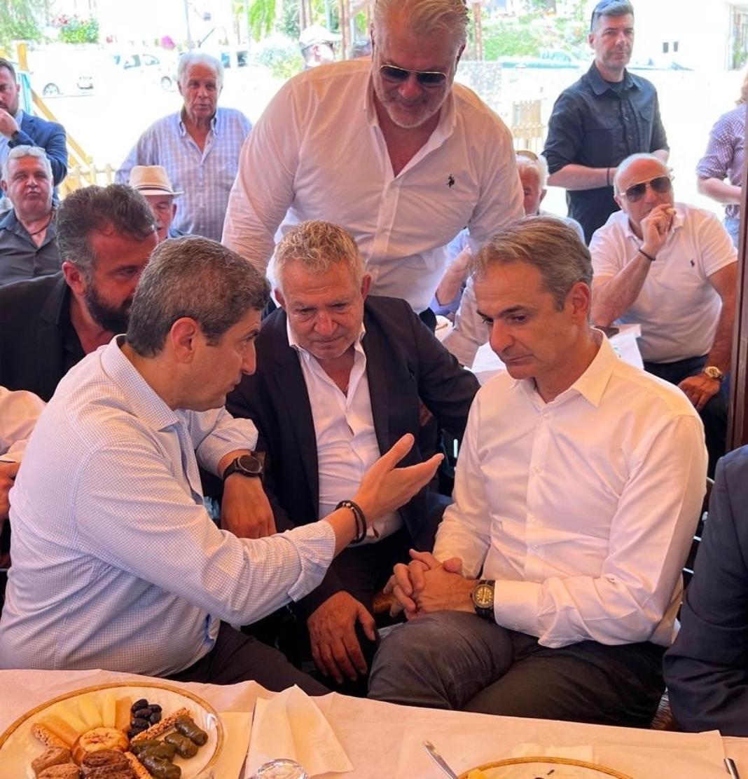 Συζήτηση του Δημάρχου Φαιστού με τον Πρωθυπουργό για θέματα που αφορούν τη Μεσαρά