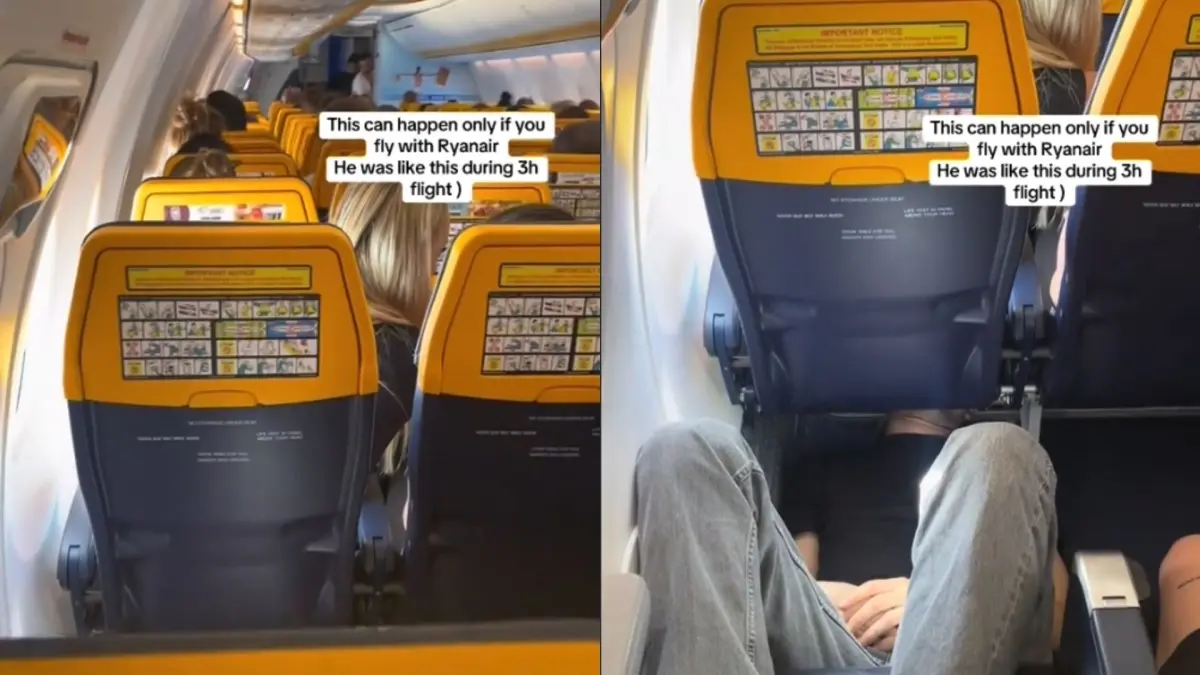 Η περίεργη πατέντα ενός TikToker για να κοιμηθείς άνετα σε μια πτήση – Βίντεο