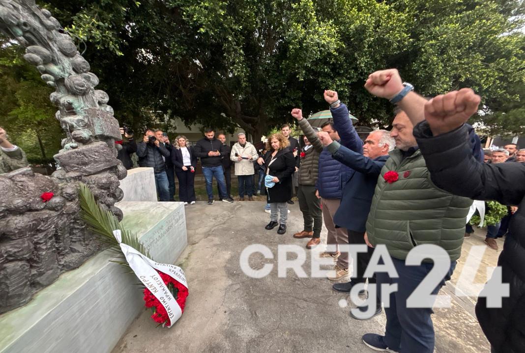 Υπό βροχή οι συγκεντρώσεις για την Πρωτομαγιά στην Κρήτη – Εικόνες
