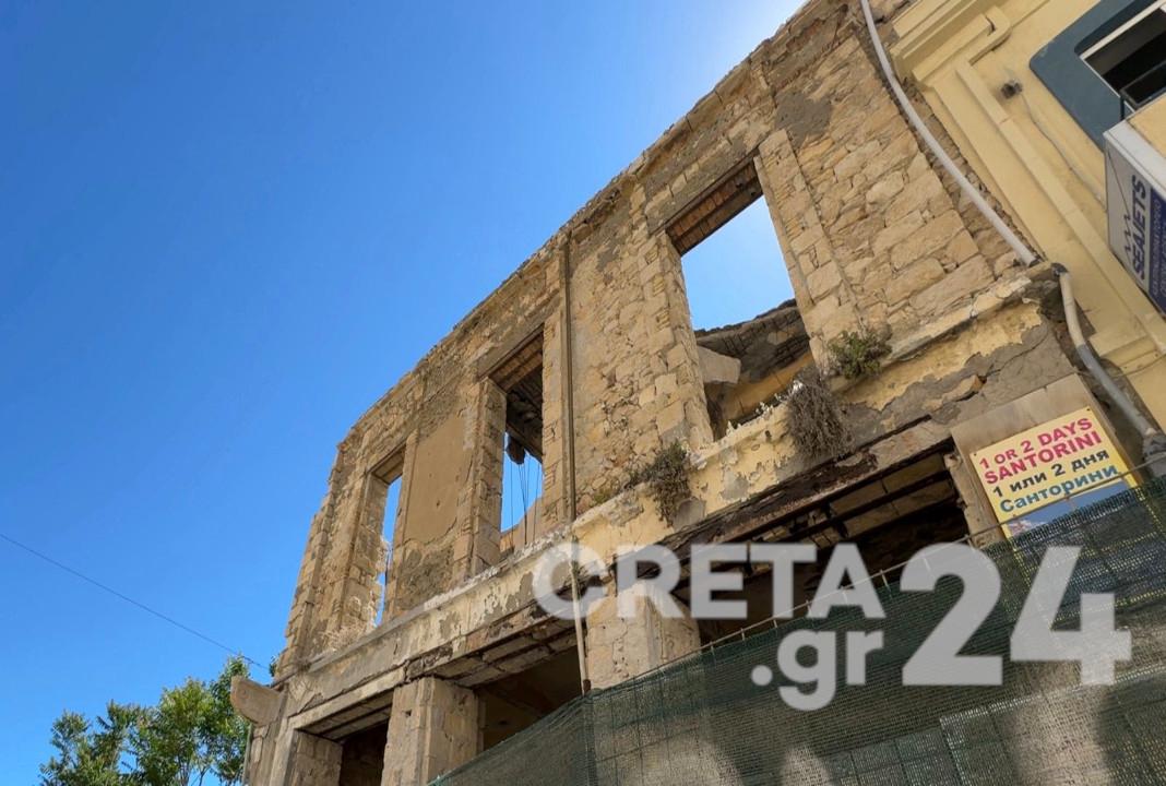 Ξεκίνησε το έργο στερέωσης του πρώην ξενοδοχείου Μίνως