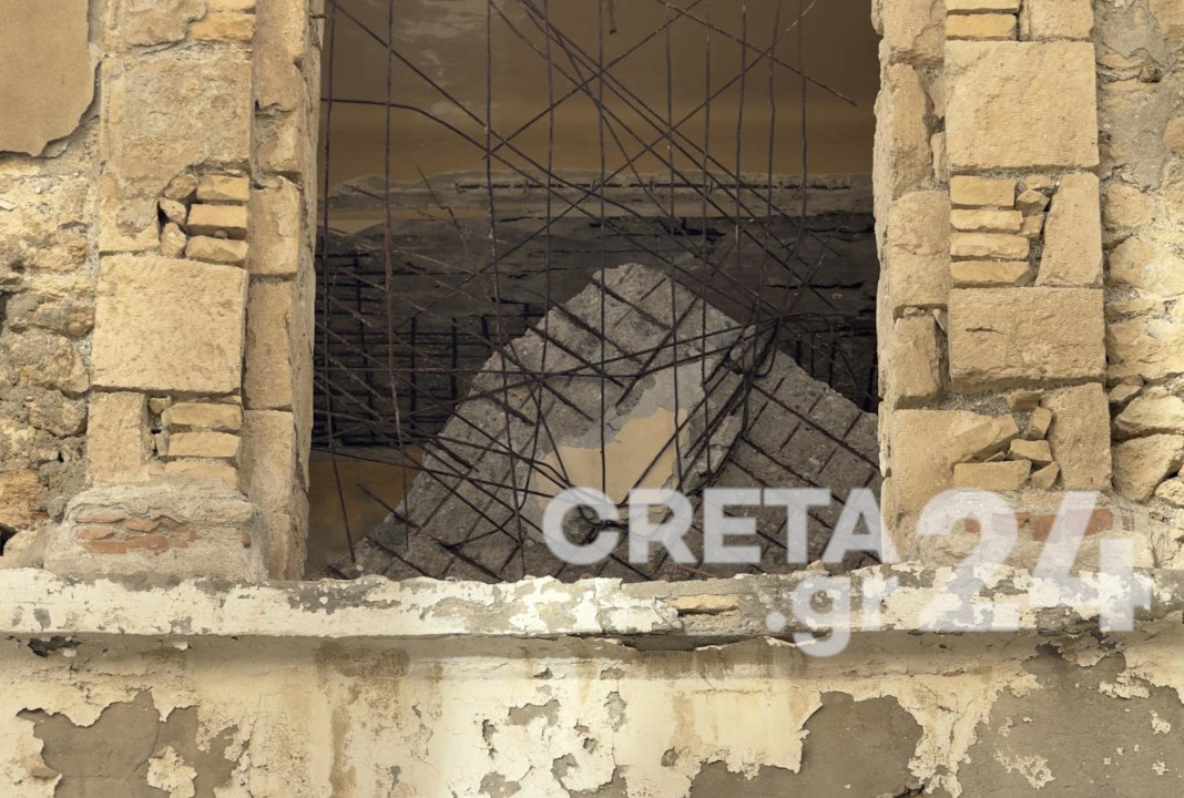 Hράκλειο: Ζημιές σε κτίρια και κατολισθήσεις μετά τον ισχυρό σεισμό (εικόνες)