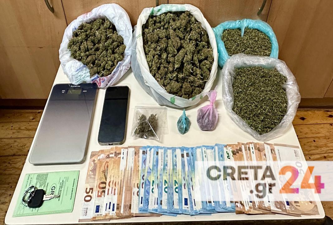 Κρήτη: Τους έκαναν «τσακωτούς» πάνω στο νταραβέρι με ένα κιλό κάνναβη