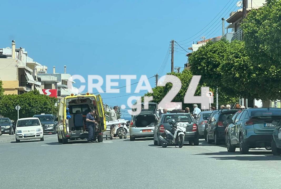 Ηράκλειο: Στο νοσοκομείο ένα άτομο μετά από τροχαίο