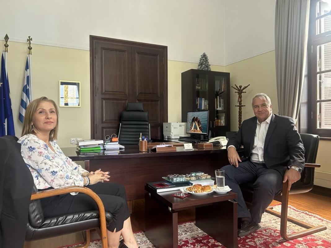 Στην Αποκεντρωμένη Διοίκηση Κρήτης ο Υπουργός Μετανάστευσης και Ασύλου Μάκης Βορίδης