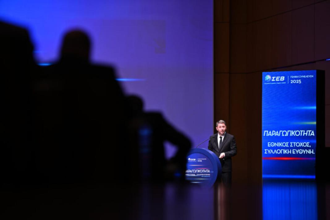Ανδρουλάκης στη ΓΣ του ΣΕΒ: Η παραγωγική ανασυγκρότηση αποτελεί εθνικό στόχο – Θα τον υλοποιήσουμε με το δικό μας κυβερνητικό σχέδιο