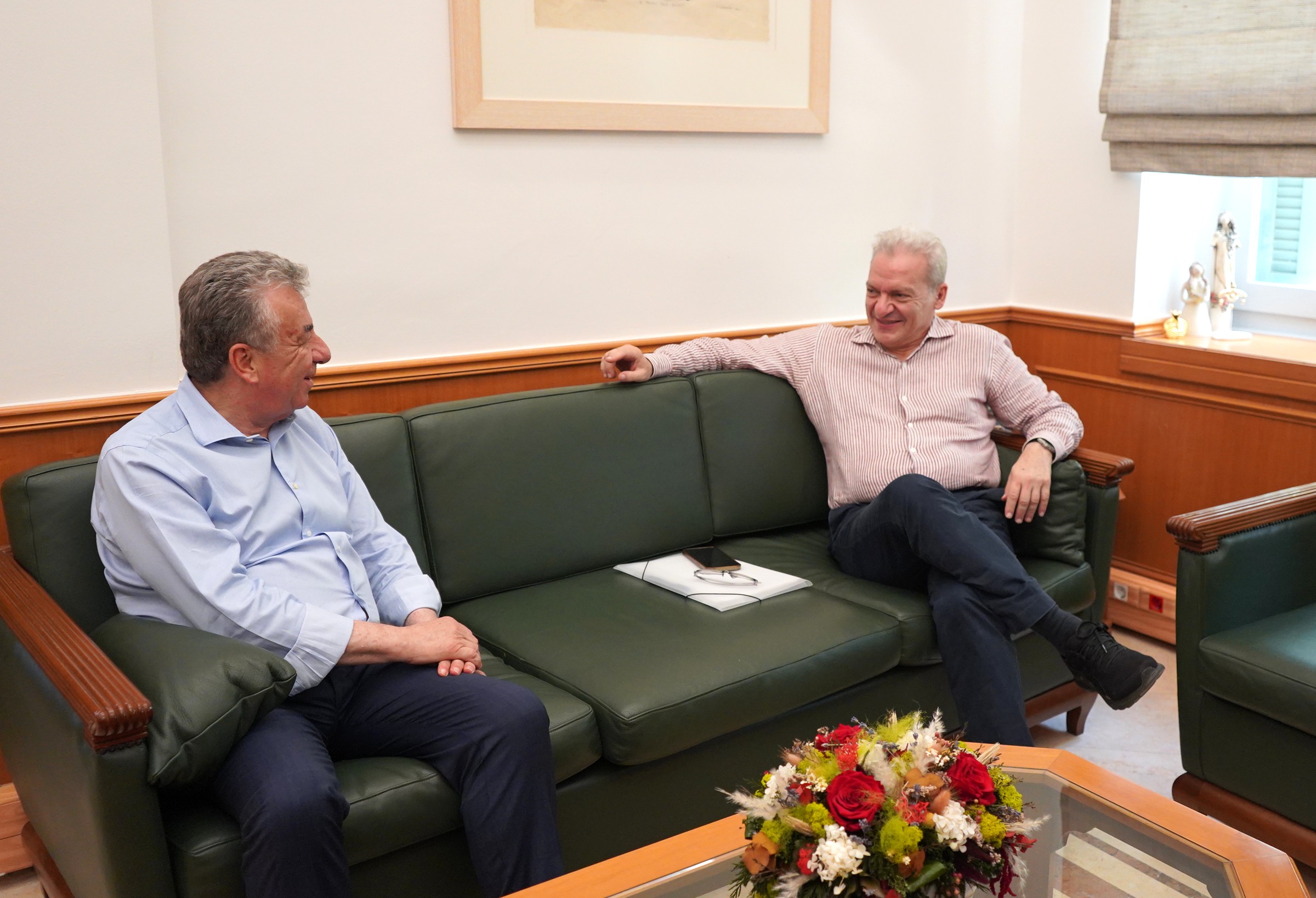 Συνάντηση Περιφερειάρχη Κρήτης με τον Δήμαρχο Ηρακλείου