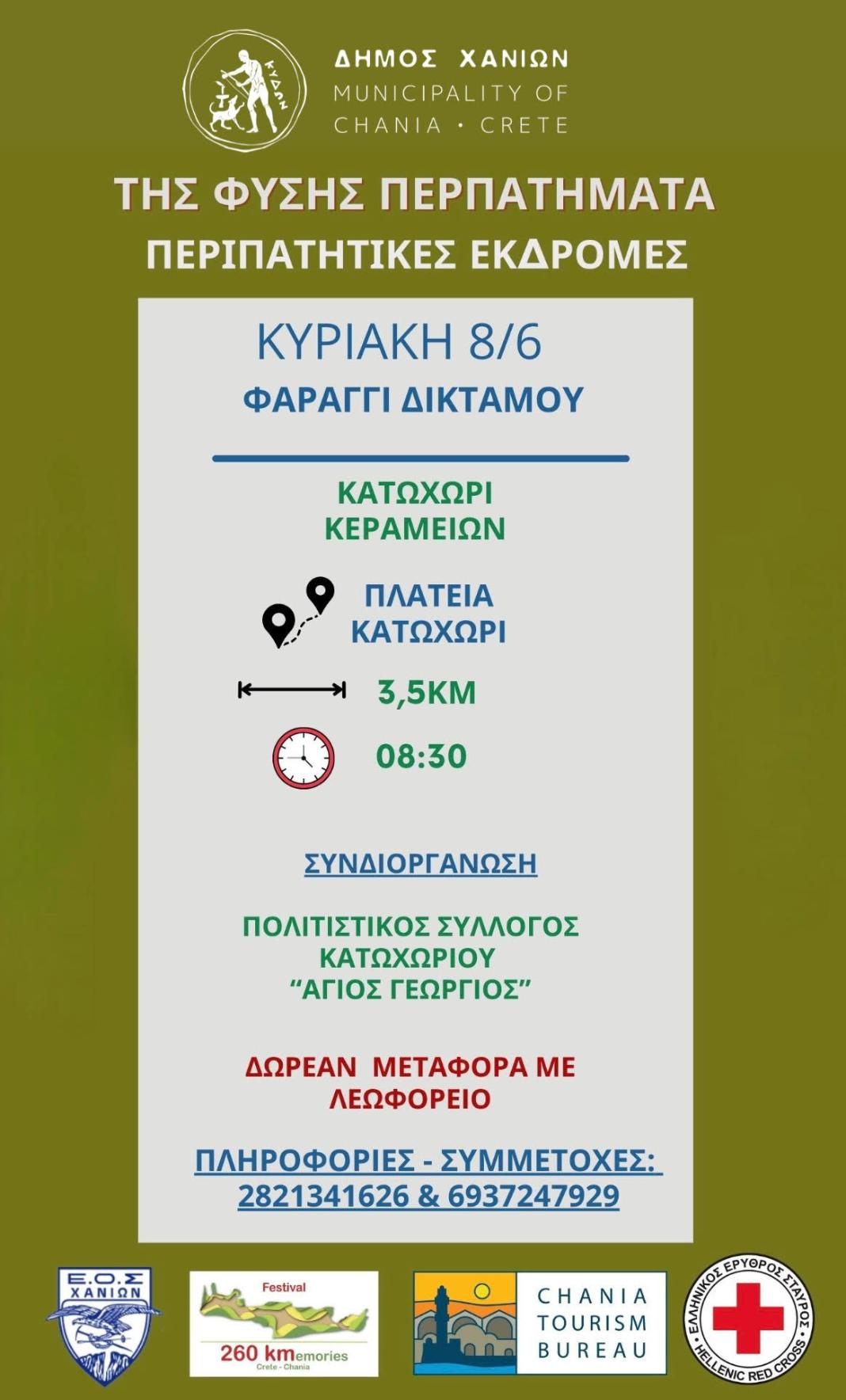 «Της φύσης περπατήματα»: Την Κυριακή 8 Ιουνίου η περιπατητικη εκδρομή στο Φαράγγι Δικτάμου