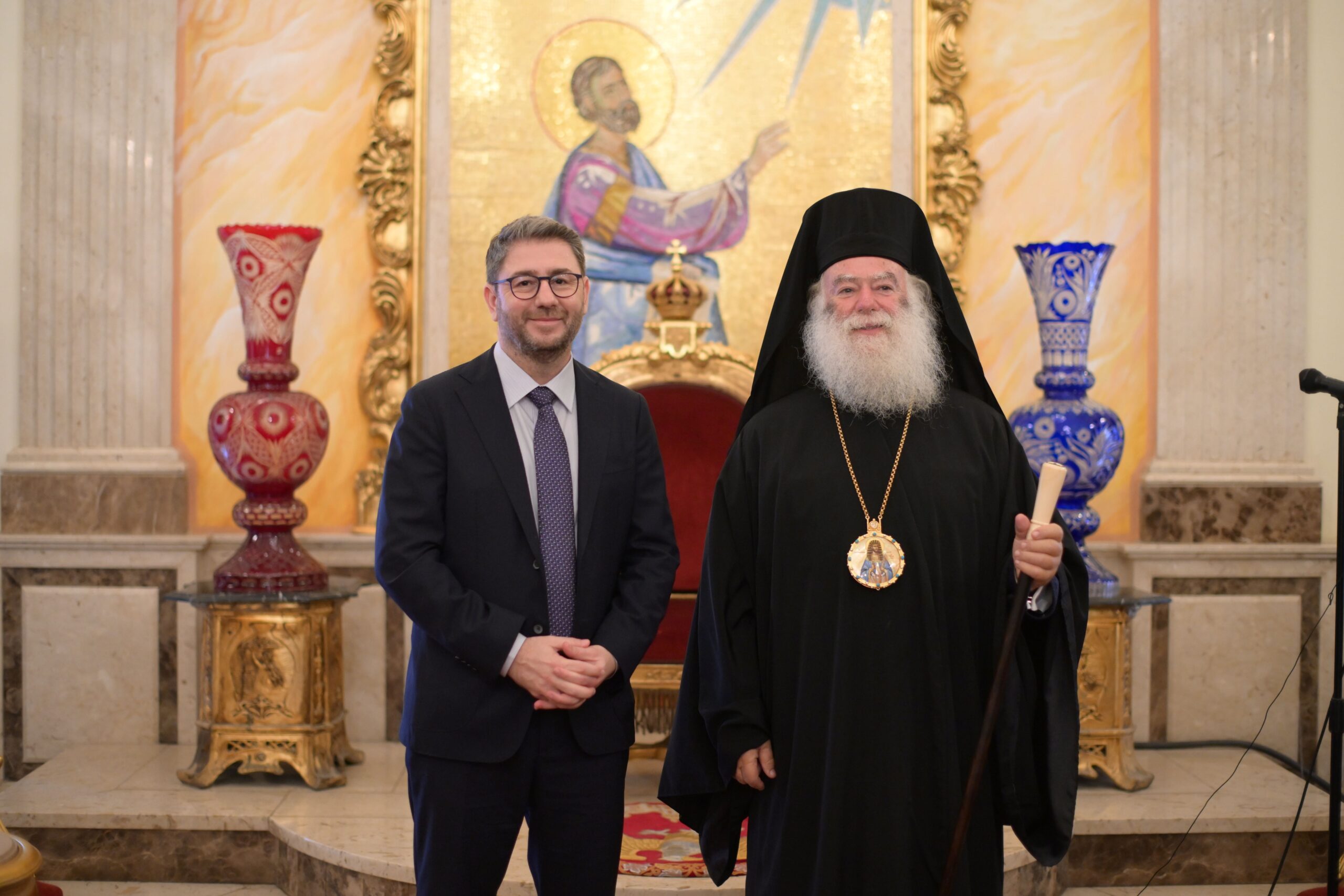 Νίκος Ανδρουλάκης: «Θα είμαστε πάντα στο πλευρό σας στηρίζοντας το σπουδαίο έργο του Πατριαρχείου Αλεξανδρείας»