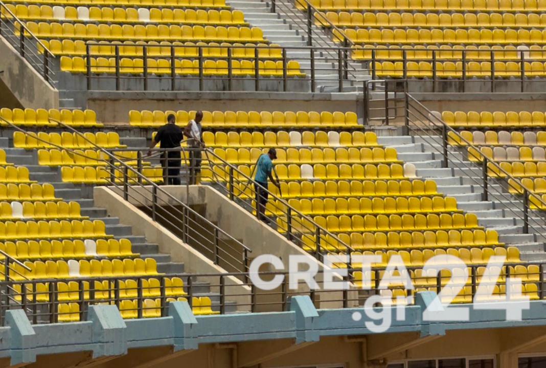 Και η ΔΕΠΑΝΑΛ στην προσπάθεια να καθαρίσει το Παγκρήτιο