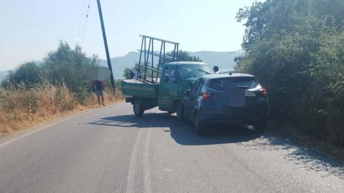 Τραυματίστηκε βρέφος 8 μηνών σε μετωπική ΙΧ με φορτηγό