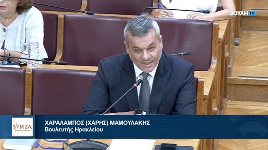 X. Mαμουλάκης: «Η φορολογική πολιτική της ΝΔ είναι αμιγώς ταξική και ευνοεί τους έχοντες»
